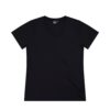 CLOKE T204 V Neck Womens Tee Black F 353