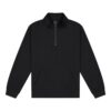 Quarter Zip Sweater Black Front 359