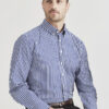 Mens Springfield Long Sleeve Shirt 2 43420 Talent FrenchNavy 03 pnddHnc 9