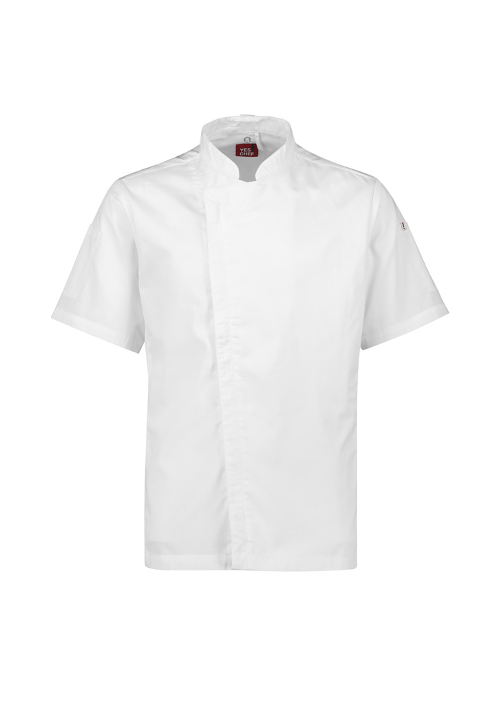 Mens Alfresco Short Sleeve Chef Jacket 4 Mens Alfresco Short Sleeve Chef Jacket - Image 2