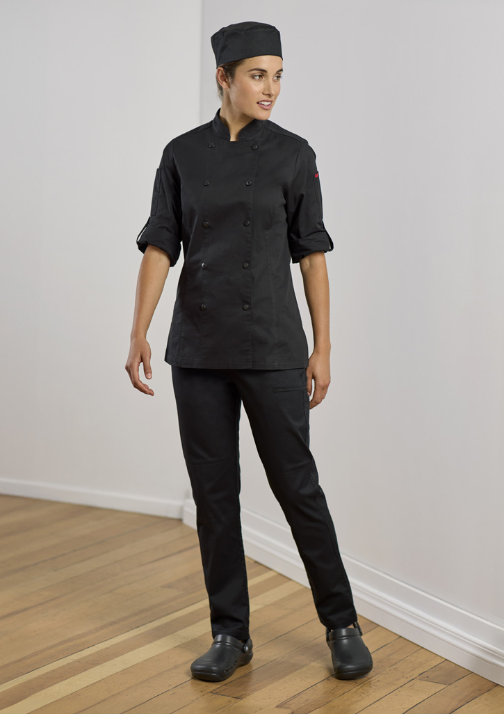 Womens Gusto Long Sleeve Chef Jacket 6 Womens Gusto Long Sleeve Chef Jacket - Image 4