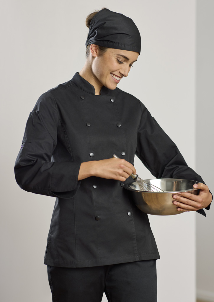 Womens Gusto Long Sleeve Chef Jacket 7 Womens Gusto Long Sleeve Chef Jacket - Image 5