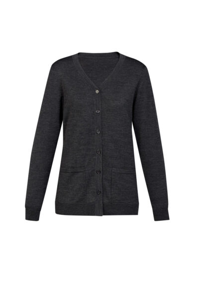 Womens Button Front Knit Cardigan 10 Womens Button Front Knit Cardigan - Image 4