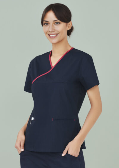 Womens Contrast Scrub Top 21 Womens Contrast Scrub Top - Image 9