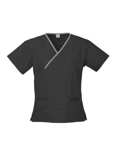 Womens Contrast Scrub Top 15 Womens Contrast Scrub Top - Image 3