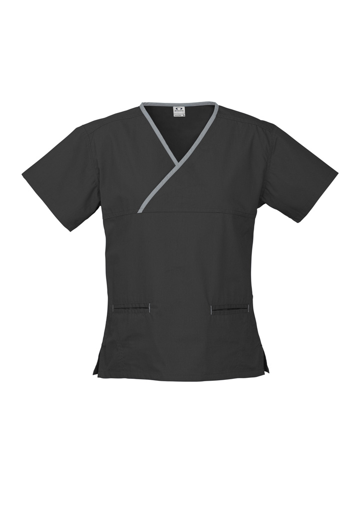 Womens Contrast Scrub Top 5 Womens Contrast Scrub Top - Image 3