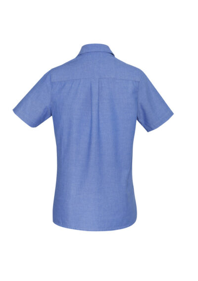 Womens Chambray Short Sleeve Shirt 7 Womens Chambray Short Sleeve Shirt - Image 3