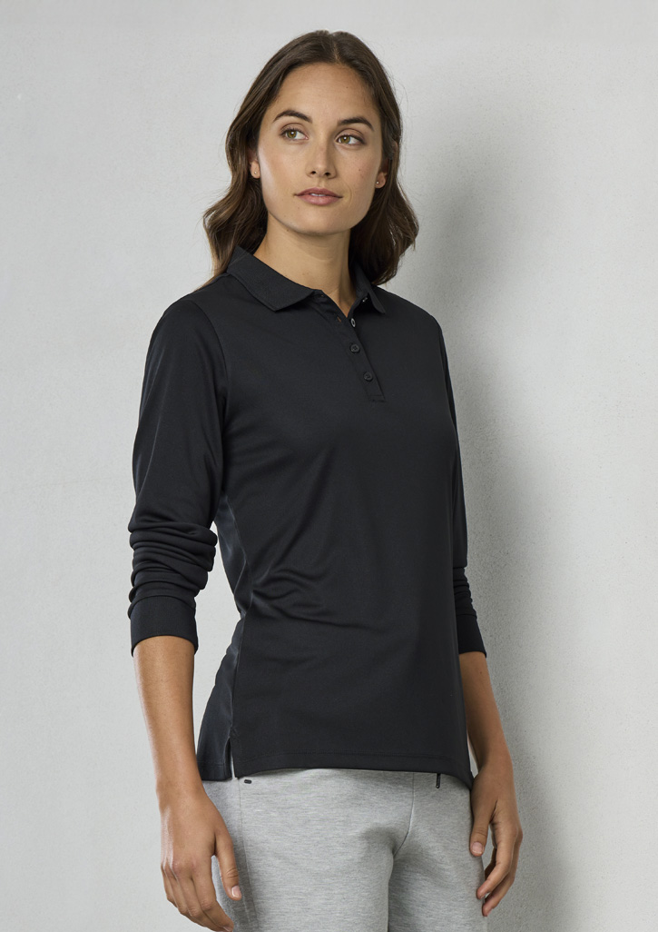 Womens Action Long Sleeve Polo 3 Womens Action Long Sleeve Polo