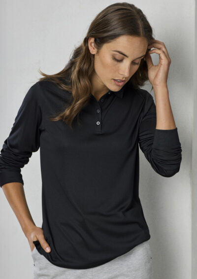 Womens Action Long Sleeve Polo 14 Womens Action Long Sleeve Polo - Image 3