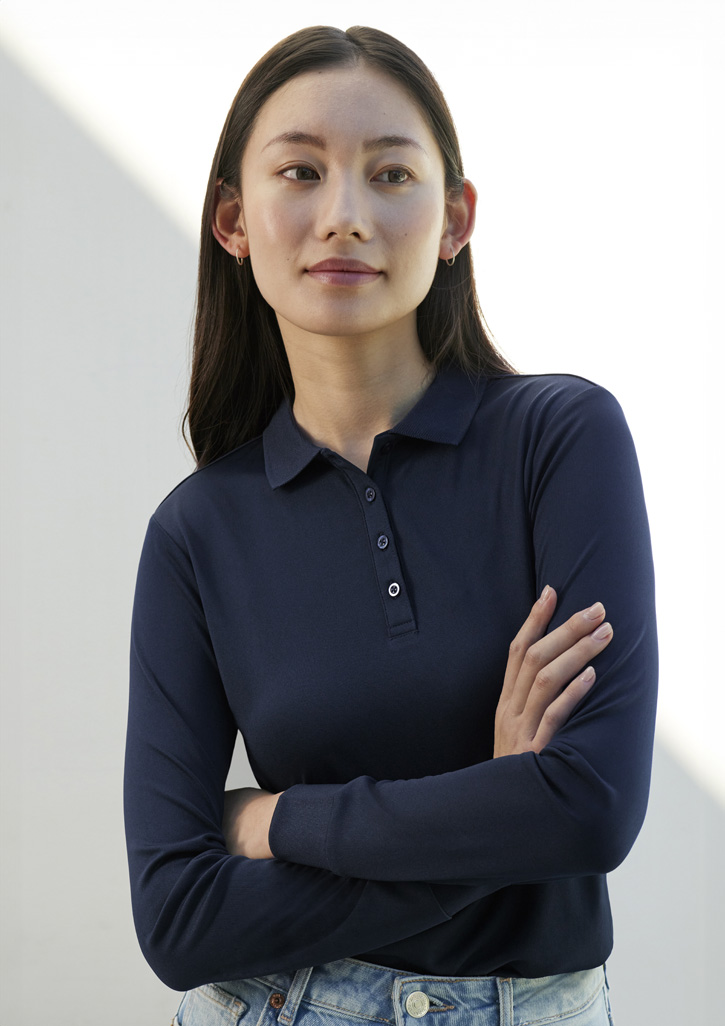 Womens Action Long Sleeve Polo 9 Womens Action Long Sleeve Polo - Image 7