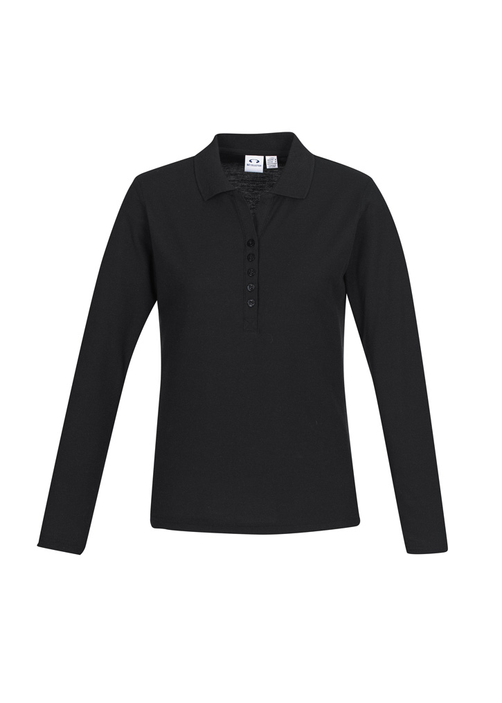 Womens Crew Long Sleeve Polo 7 Womens Crew Long Sleeve Polo - Image 6