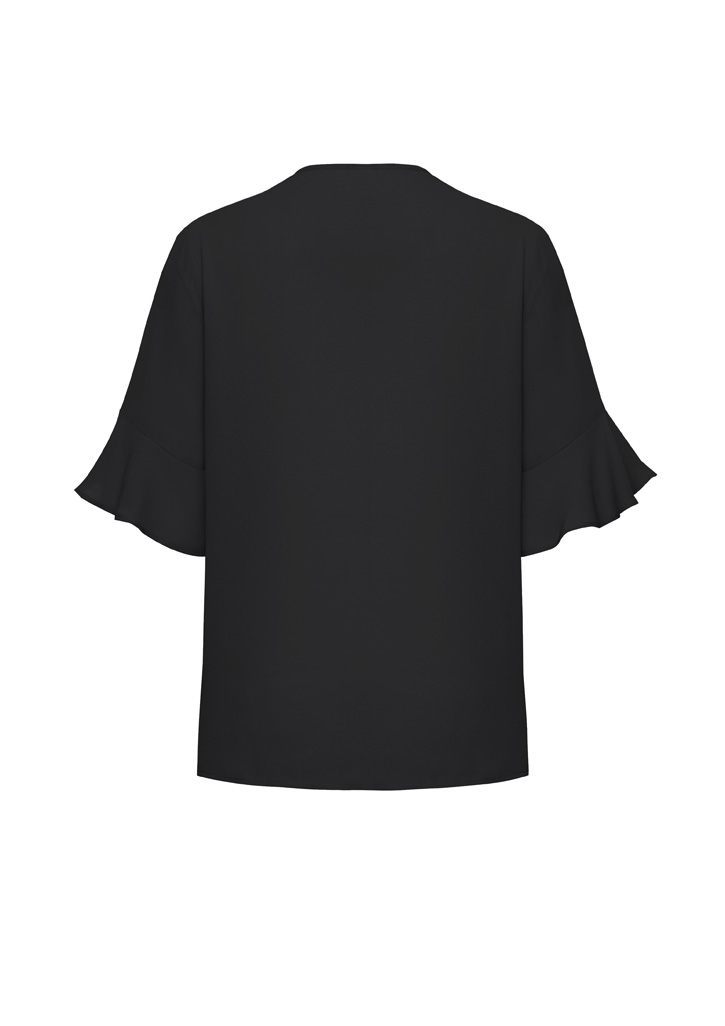 Womens Aria Fluted Sleeve Blouse 5 Womens Aria Fluted Sleeve Blouse - Image 3