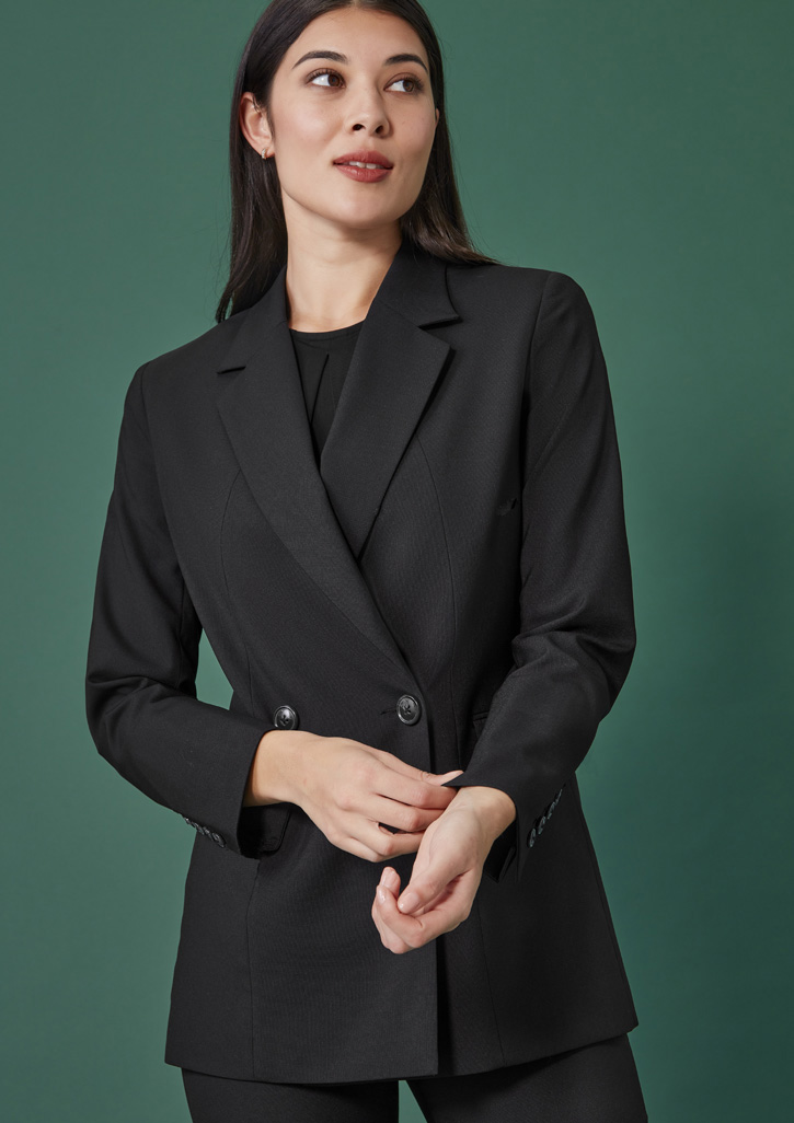 Womens Renew Double Breasted Longline Jacket 5 Womens Renew Double Breasted Longline Jacket - Image 3