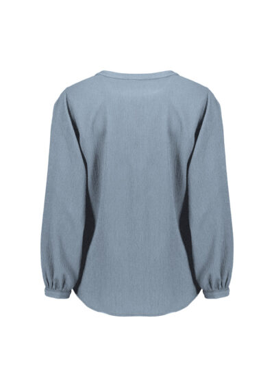 Womens Ruche Long Sleeve Blouse 20 Womens Ruche Long Sleeve Blouse - Image 3
