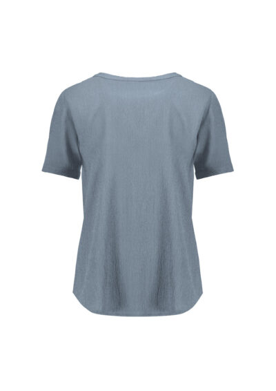 Womens Ruche Short Sleeve Blouse 16 Womens Ruche Short Sleeve Blouse - Image 3