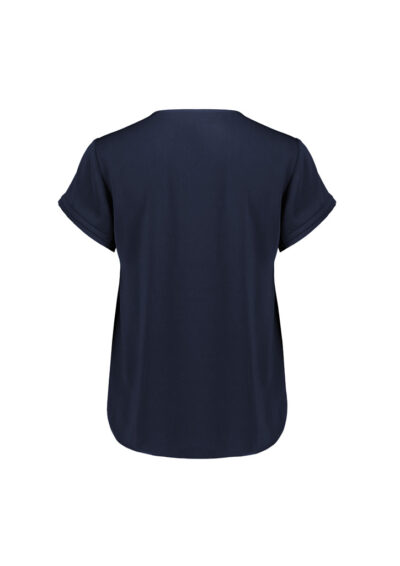 Womens Evelyn Short Sleeve Blouse 29 RU569LS Product Navy 02 Vb6E6Yh