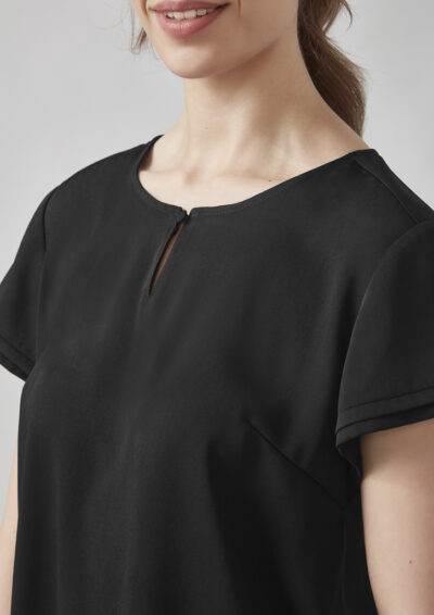 Womens Evelyn Short Sleeve Blouse 21 RU569LS Talent Black 03 qQjBI7y