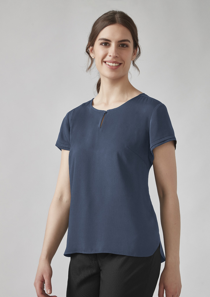 Womens Evelyn Short Sleeve Blouse 14 Womens Evelyn Short Sleeve Blouse - Image 12