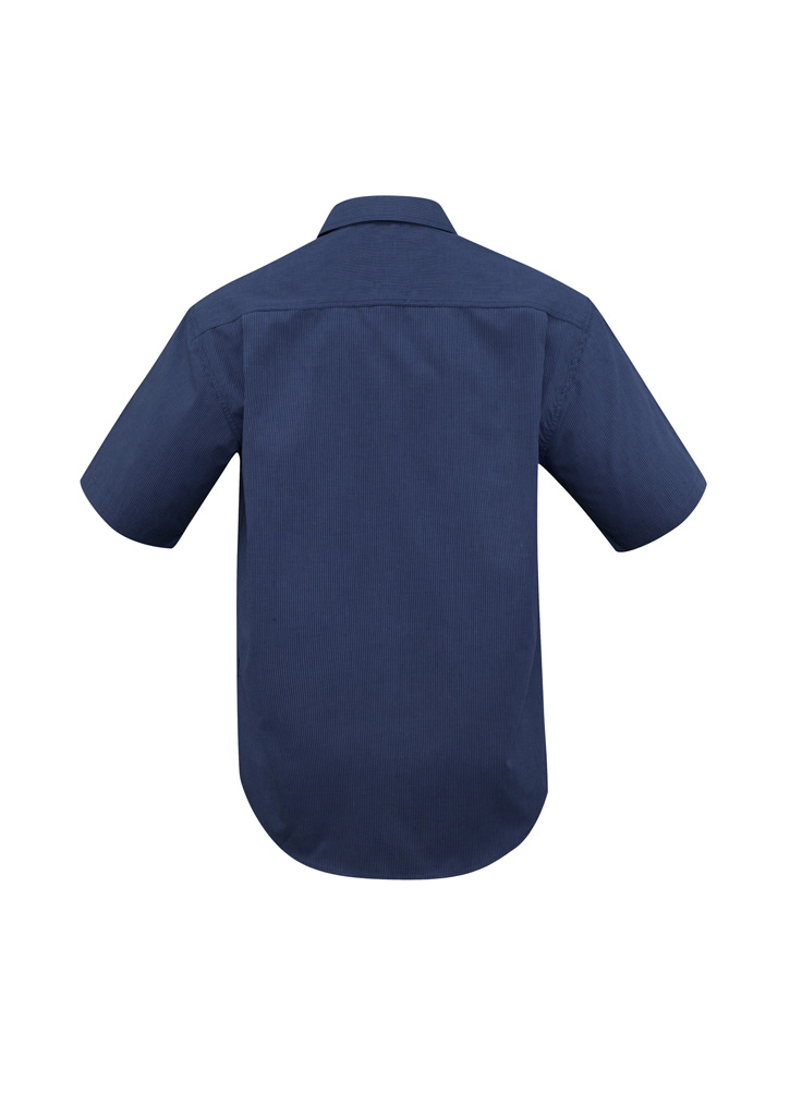 Mens Micro Check Short Sleeve Shirt 7 Mens Micro Check Short Sleeve Shirt - Image 5