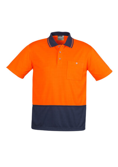 Unisex Hi Vis Basic Short Sleeve Polo 18 Unisex Hi Vis Basic Short Sleeve Polo - Image 3