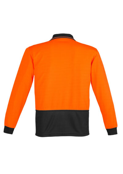 Alternative view of Unisex Hi Vis Basic Long Sleeve Polo