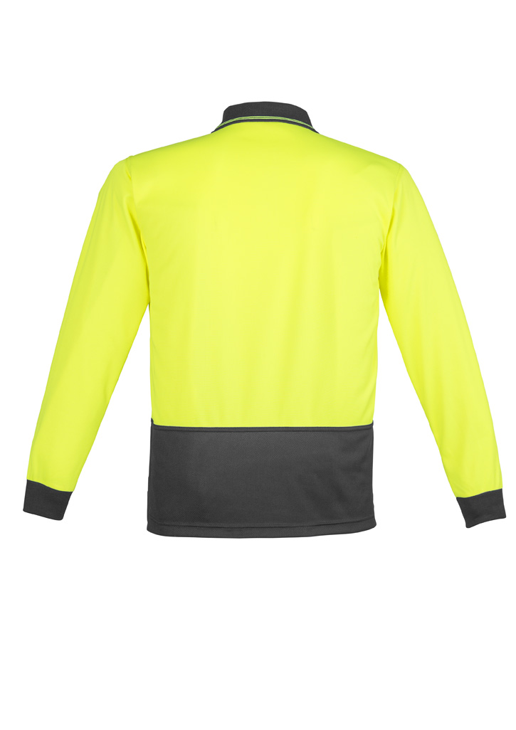Unisex Hi Vis Basic Long Sleeve Polo 13 Unisex Hi Vis Basic Long Sleeve Polo - Image 11