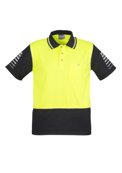 Mens Hi Vis Zone Short Sleeve Polo - Image 9