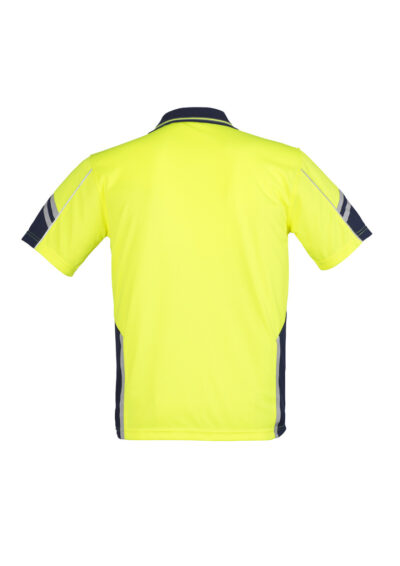 Mens Hi Vis Squad Short Sleeve Polo - Image 3