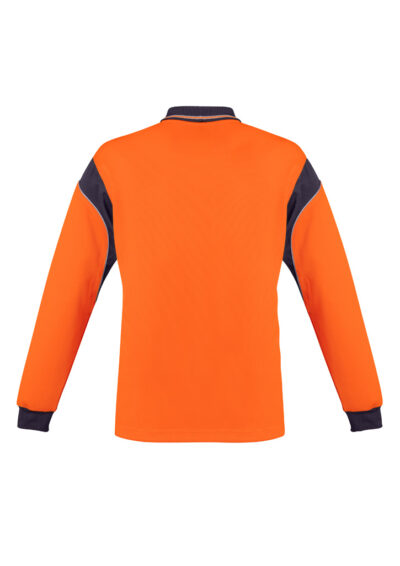 Mens Hi Vis Aztec Long Sleeve Polo - Image 5