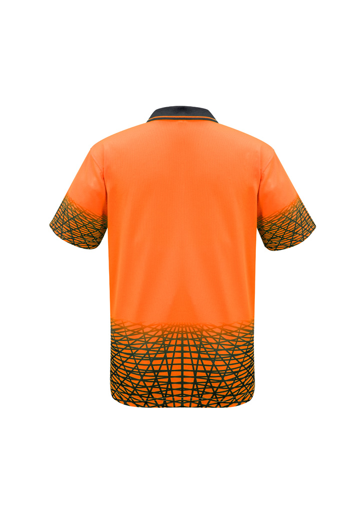 Mens Hi Vis Tracks Short Sleeve Polo 11 Mens Hi Vis Tracks Short Sleeve Polo - Image 9