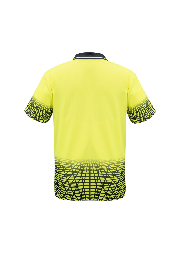 Mens Hi Vis Tracks Short Sleeve Polo 9 Mens Hi Vis Tracks Short Sleeve Polo - Image 7