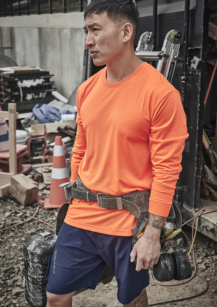 Mens Hi Vis Long Sleeve Tee 5 Mens Hi Vis Long Sleeve Tee - Image 3