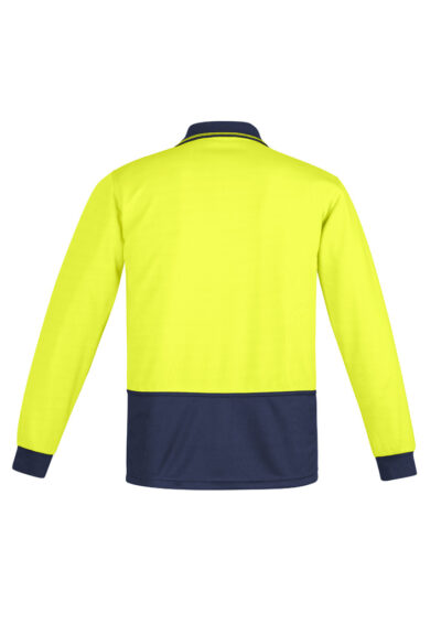 Mens Hi Vis Comfort Back Long Sleeve Polo 17 Mens Hi Vis Comfort Back Long Sleeve Polo - Image 8