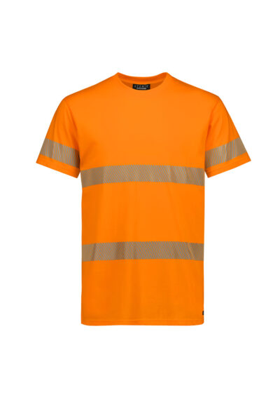Mens Hi Vis Segmented Tape Cotton Tee Shirt 14 Mens Hi Vis Segmented Tape Cotton Tee Shirt - Image 6