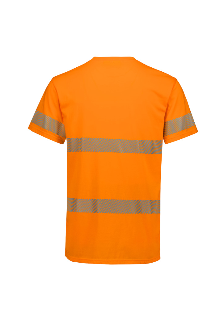 Mens Hi Vis Segmented Tape Cotton Tee Shirt 9 Mens Hi Vis Segmented Tape Cotton Tee Shirt - Image 7