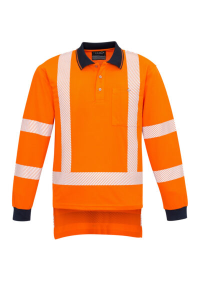 Mens TTMC-W23 Segmented Tape Long Sleeve Polo - Image 3
