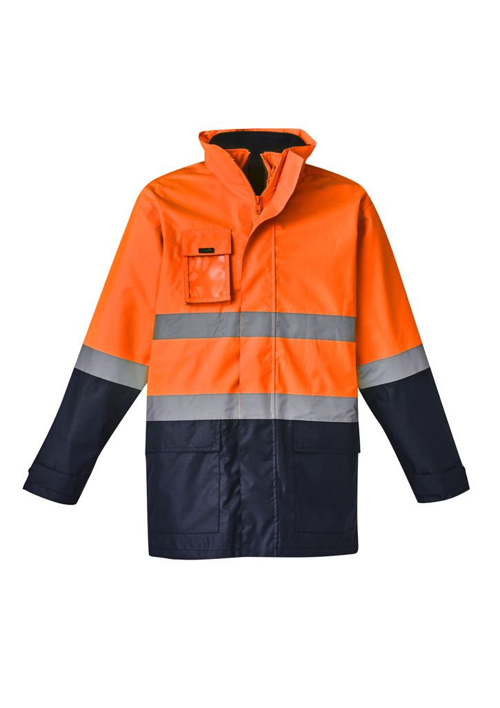 Mens Hi Vis Basic 4 In 1 Waterproof Jacket 4 Mens Hi Vis Basic 4 In 1 Waterproof Jacket - Image 2
