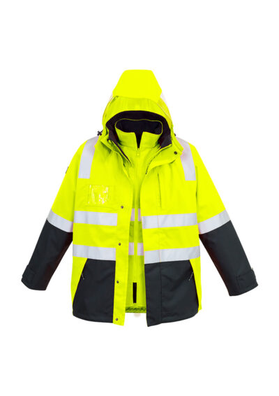 Mens Hi Vis 4 In 1 Waterproof Jacket 15 Mens Hi Vis 4 In 1 Waterproof Jacket - Image 6