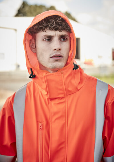 Mens TTMC-W23 Hi Vis X Back Heavy Duty Waterproof Jacket 21 Mens TTMC-W23 Hi Vis X Back Heavy Duty Waterproof Jacket - Image 7