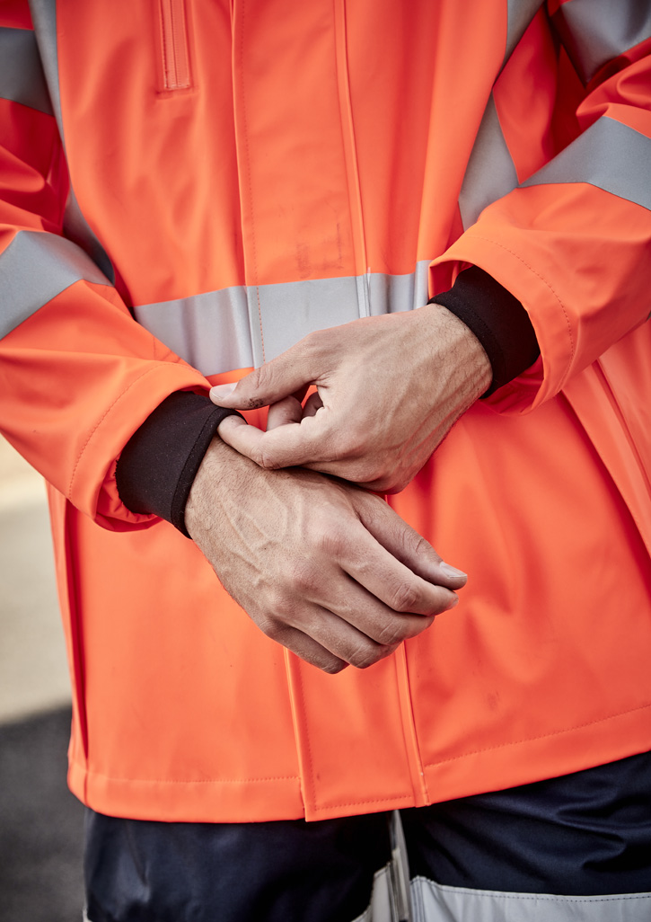 Mens TTMC-W23 Hi Vis X Back Heavy Duty Waterproof Jacket 13 Mens TTMC-W23 Hi Vis X Back Heavy Duty Waterproof Jacket - Image 11