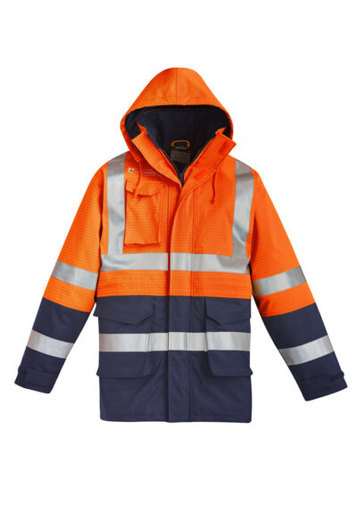 Mens Orange Flame Arc Rated Antistatic Waterproof Jacket 14 Mens Orange Flame Arc Rated Antistatic Waterproof Jacket - Image 3