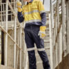 Mens Orange Flame Taped Cargo Pant (Stout) 1 ZP521S aTalent Navy 01 oksIrz1 10