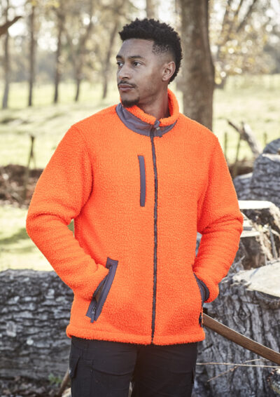 Unisex Streetworx Full Zip Sherpa Fleece 22 Unisex Streetworx Full Zip Sherpa Fleece - Image 3