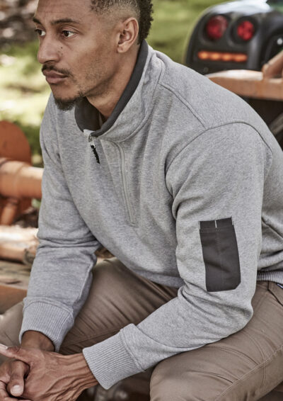 Unisex 1/4 Zip Brushed Fleece Pullover - Image 4