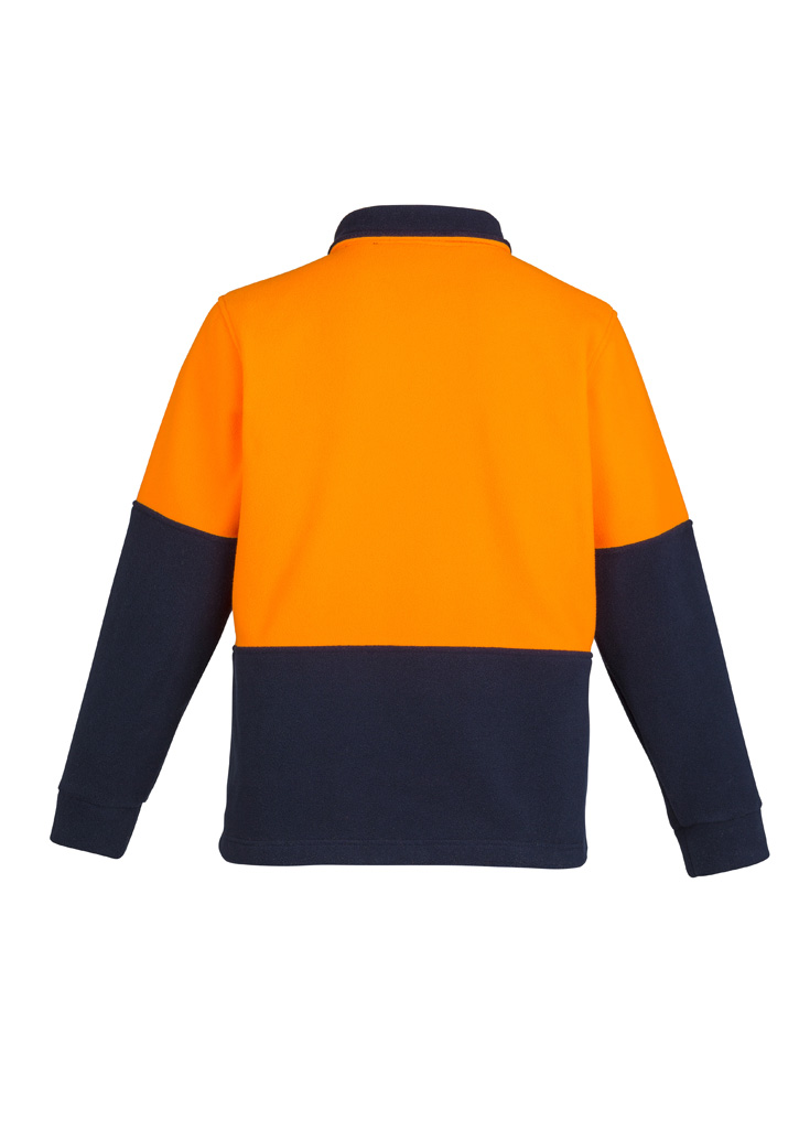 Unisex Hi Vis 1/2 Zip Polar Fleece Pullover 7 Unisex Hi Vis 1/2 Zip Polar Fleece Pullover - Image 5
