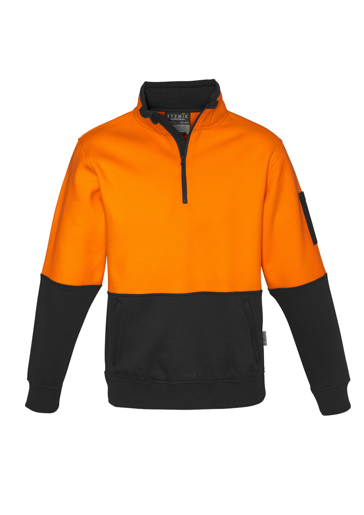 Unisex Hi Vis 1/2 Zip Pullover 11 Unisex Hi Vis 1/2 Zip Pullover - Image 9