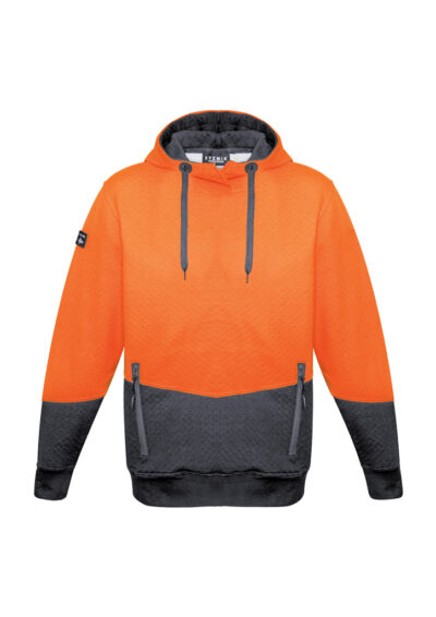 Unisex Hi Vis Textured Jacquard Hoodie - Image 3