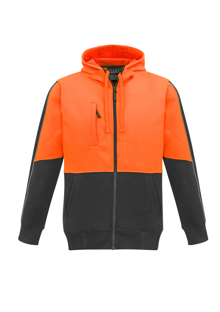 Unisex Hi Vis Full Zip Hoodie 13 Unisex Hi Vis Full Zip Hoodie - Image 11