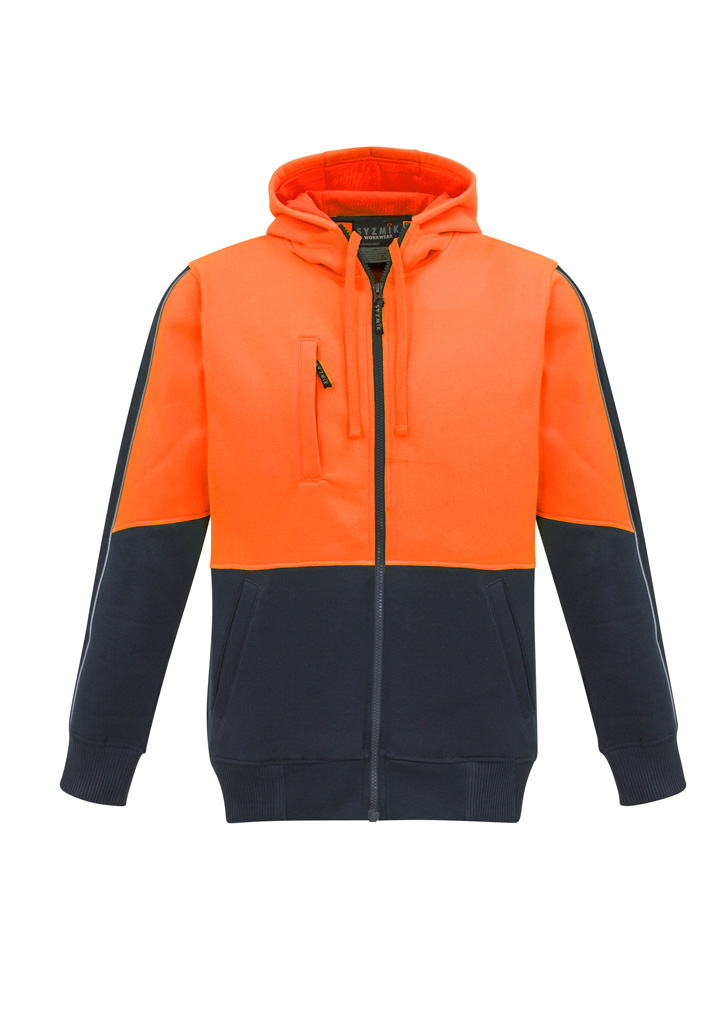 Unisex Hi Vis Full Zip Hoodie 15 Unisex Hi Vis Full Zip Hoodie - Image 13