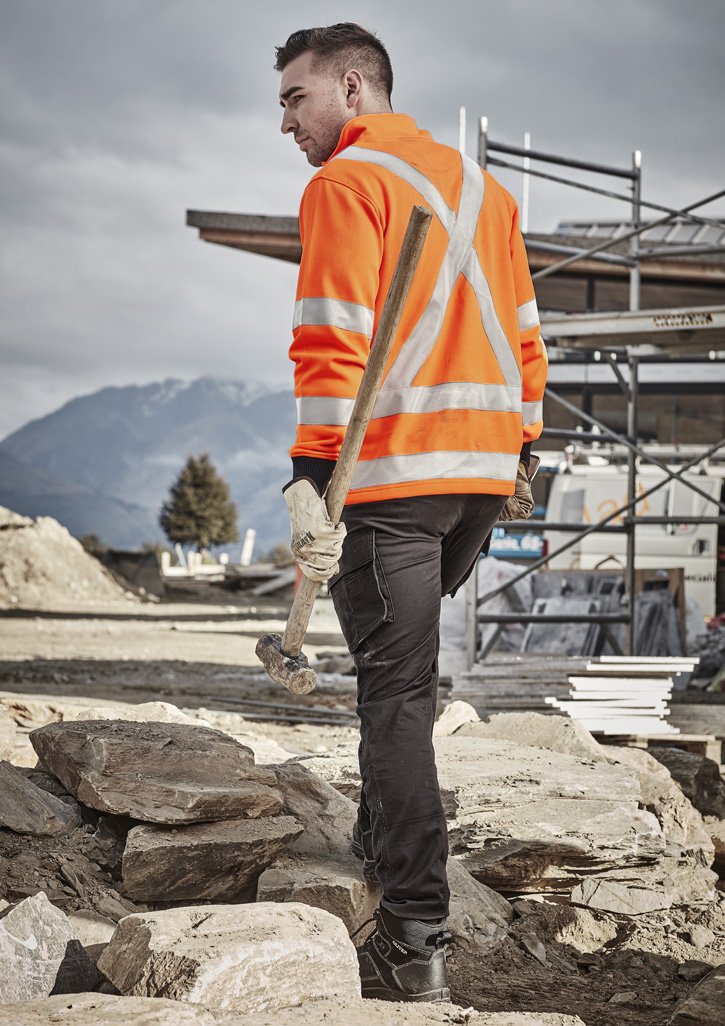 Unisex Hi Vis X Back Rail Jumper 3 Unisex Hi Vis X Back Rail Jumper